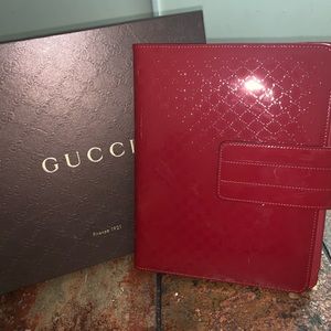 Gucci bi fold red iPad case
